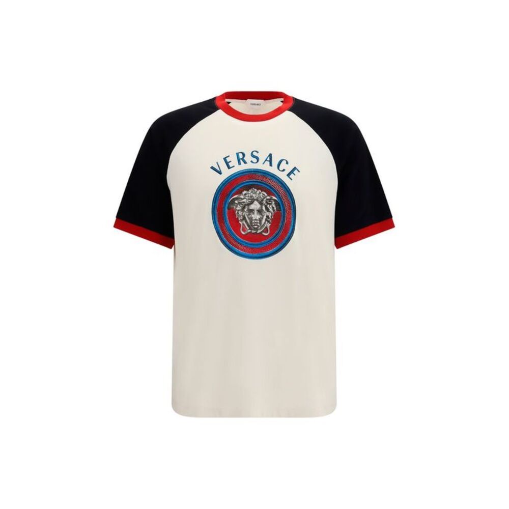 Versace White Cotton Men's T-Shirt